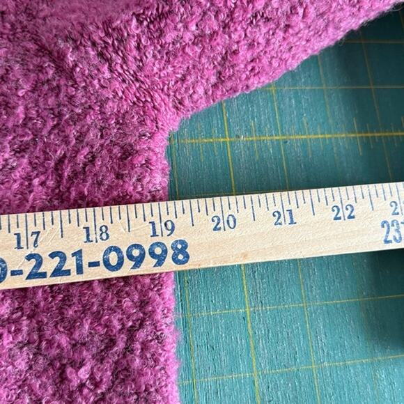 IB Diffusion Women's Acrylic Wool Blend Pink Button Front Cardigan sz Large - Picture 4 of 5